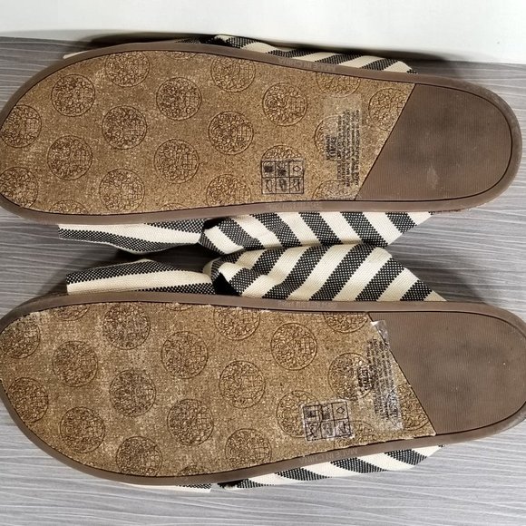 Vince Camuto Biminti Slide Sandal, Black/Natural Textile, Womens Size 11 M / 43 - Picture 9 of 10